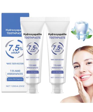 Hydroxyapatite Toothpaste 7.5% Hydroxyapatite Toothpastes for Enamel Protection and Tooth Strengthening Gentle and Effective Formula Fluoride-Free (2)