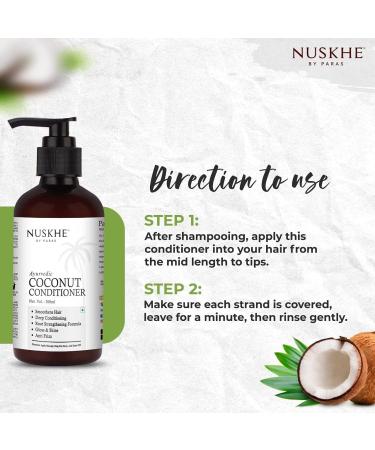 Nuskhe by Pa ras Deep Root Conditioning Combo - Coconut Shampoo & Conditioner Set with Coconut Oil Avocado Oil & Keratin - 200 ml Each - Best for Healthy Hair - Buy Online on GoSupps.com