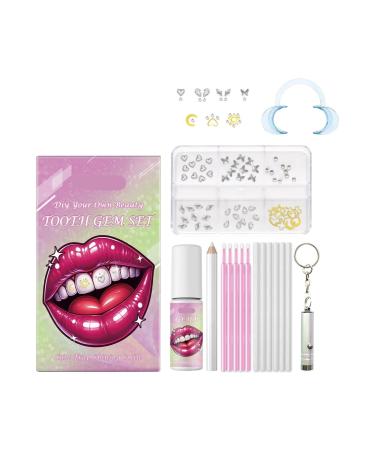 Fashion Tooth Gem Kit - DIY Tooth Beauty Decorations Multiple Styles Safe Materials For All(2PC)