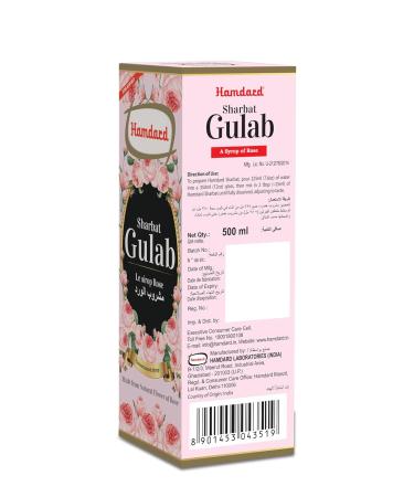 Hamdard Sharbat Gulab 500ml / 16.91Fl Oz - Buy Online on GoSupps.com