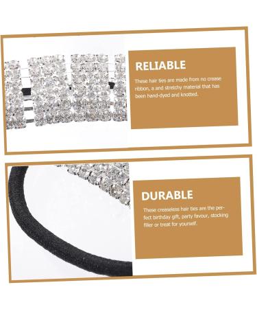 OSALADI Crystal Ponytail Rhinestone Hair Ropes Bracelet Hair Ties Elastic Hair Scrunchies Bands Ponytail Holders Glitter Elastic Hair Ties Toddler Barrettes for Girls Sequins Miss Curls - Buy Online on GoSupps.com