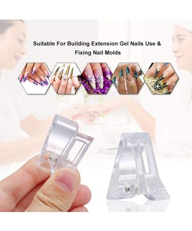  LAURAG LAURAG 5 Pcs Nail Tip Clip Remover Clips Nail Clips Nail Clips Nail Polish Quick Release Clear Gel Nail Extensions UV LED Plastic - Buy Online on GoSupps.com