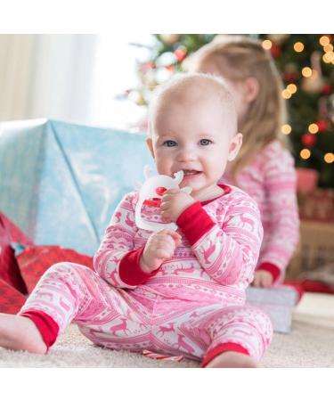 Neamou Red Silicone Brain Shape Teether for Infants - Soothing Gum Relief & Hand Pacifier (4-8 Months) - Buy Online on GoSupps.com