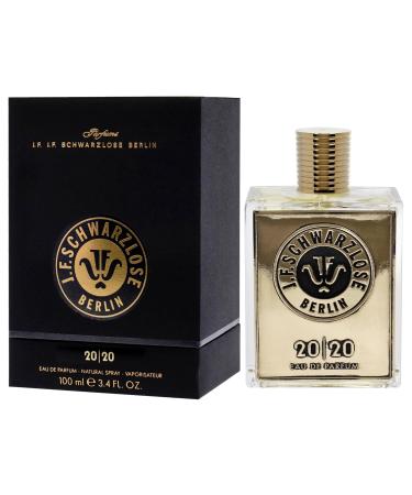 Schwarzlose 20-20 - Unisex EDP Spray Fragrance - Long Lasting and Captivating Perfume with Rose Patchouli Amber Wood and Pink Pepper - Body Spray with Sparkling Feel Good Scent - 3.4 oz Modern 3.4 Fl Oz (Pack of 1) - Buy Online on GoSupps.com