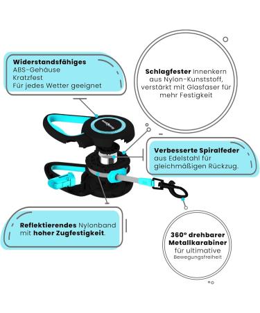 Buy FIRSTPAW 5m Dog Leash for Small & Medium Dogs - Reflective Ergonomic Handle Durable Up to 50kg - Buy Online on GoSupps.com