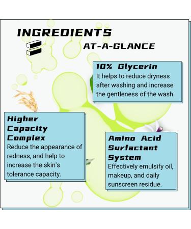 Higher Capacity Cleanser | Gentle Foam Deep Pore Face Wash for Oily & Sensitive Skin | Hydrating Daily Foaming Cleanser for Men & Women | Effective Makeup Remover & Sunscreen Cleanser - Buy Online on GoSupps.com