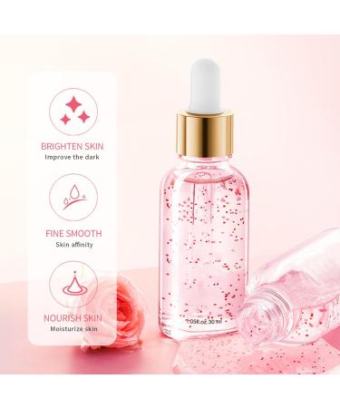 2 pieces Rose Facial Treatment Essence lightening & nourishing refining & repairing 2 pieces x 30 ml serum - Buy Online on GoSupps.com