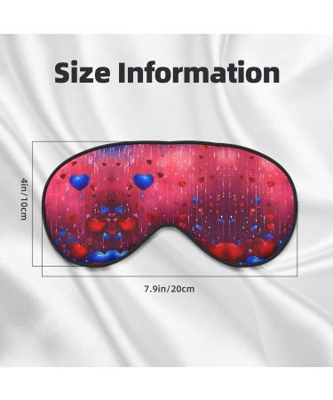 Abstract Heart Print Unisex Sleep Mask | Double-Sided Eye Mask for Sound Sleep & Skin Care - Shop Now - Buy Online on GoSupps.com