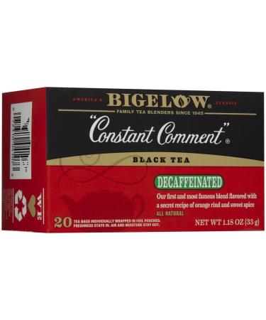 Bigelow Tea - Black Tea Constant Comment Decaffeinated - 20 Tea Bags