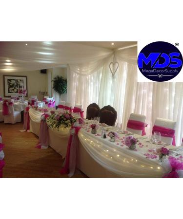 MDS 5 Yard Dark Purple Sheer Organza Fabric Bolt for Wedding Dress & Crafts - Buy Online on GoSupps.com