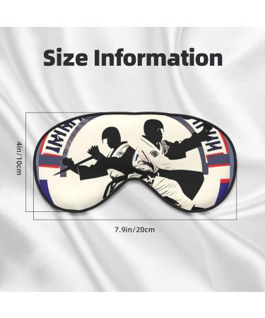 Buy Taekwondo Design Soft Sleep Eye Mask | Breathable Female Eye Patch for Travel & Relaxation - Buy Online on GoSupps.com