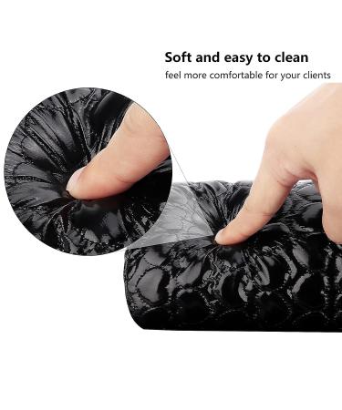 Nail Pillow Hand Rest - Washable PU Leather Armrest for Manicure - Black Nail Art Accessory for Techs - Buy Online on GoSupps.com