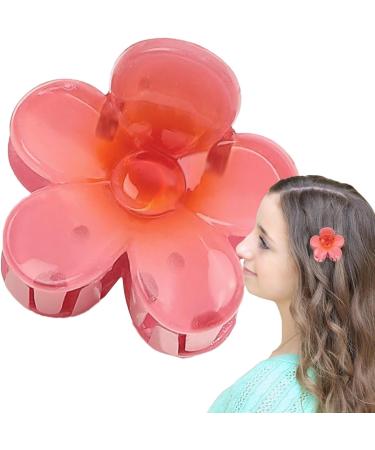 Flower Clips | Hawaiian Flower Cute Hair Clip Strong Hold Hair Clips Flower Fashionable Hair Accessories For Thick Thin Hair Women Girlsl Gradient watermelon red - Buy Online on GoSupps.com