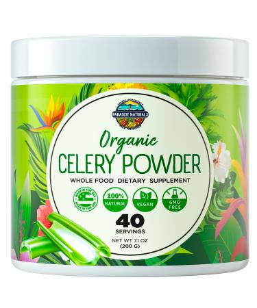 Organic Celery Juice Powder (40 Servings) Supports Gut Health  Detox Juice Cleanse  Boost Energy Levels & Immune System  Green Juice Powder  Powdered Greens  Colon & Body Detox Cleanse For Women Men