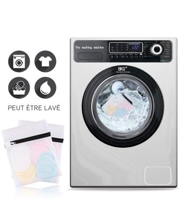 Eco-Friendly Reusable Cotton Makeup Remover Pads - 28-Piece Bamboo Set with Laundry Bag & Headband | Washable & Super Soft - Buy Online on GoSupps.com