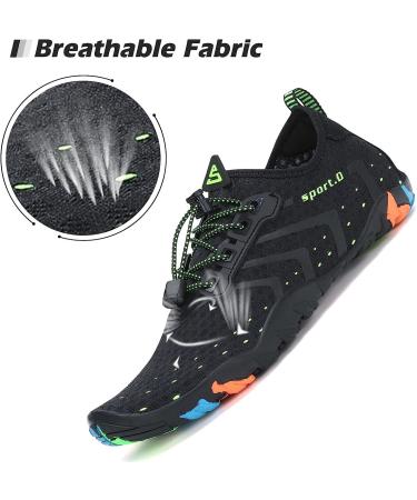Mishansha Quick Dry Water Shoes - Carbon Black - Size 9.5 Women/8 Men - Buy Online on GoSupps.com