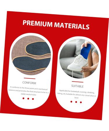 FOMIYES Orthotic Insoles for Fallen Arches - 2 Pairs for Men & Women Comfortable Plantar Support Disposable Red Heel Insoles - Buy Online on GoSupps.com