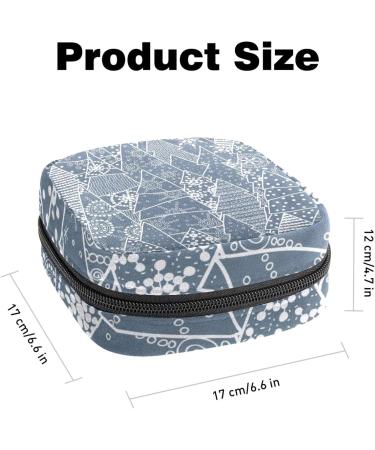Christmas Tree Sanitary Napkin Storage Bag Menstrual Pad Bag Portable Menstrual Period Sanitary Pouch Zipper Tampons Collect Bags for Teen Girls Women Ladies Color 3 - Buy Online on GoSupps.com