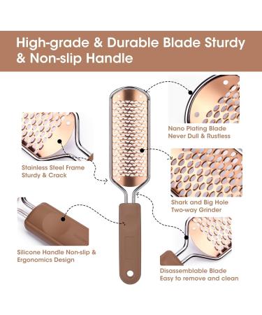 Oneleaf 2PCS Professional Pedicure Rasp Foot File for Extra Smooth and Beautiful Feet - Buy Online on GoSupps.com
