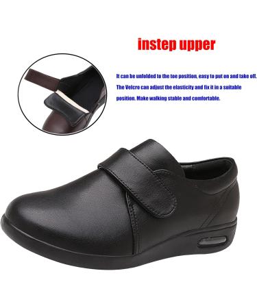 ALASON Men's Diabetic Slippers - Open Toe, Breathable, Adjustable Shoulder Straps, Easy On/Off - Black, Size 13.5 Wide - Buy Online on GoSupps.com