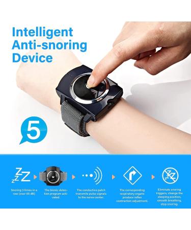 Sleep Connection Anti-Snore Wristband - Effective Snoring Solution for Blocked Nostrils - Snore Reduction - 1 Count (Black) - Buy Online on GoSupps.com