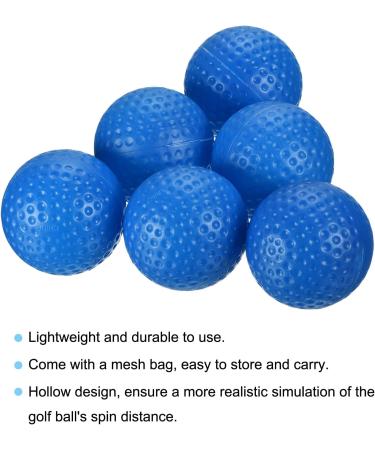 Patikil Hollow Golf Practice Balls Set with Mesh Bag - Blue | Indoor Training for Golf & Tennis - Buy Online on GoSupps.com