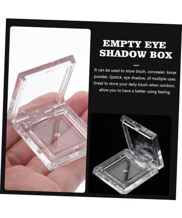 FOYTOKI 4pcs Transparent Square Mini Eyeshadow Box Empty Eyeshadow Case Empty Blusher Case Cosmetic Palettes Lip Balm Case Small Makeup Palettes Empty Highlighter Case Small Cosmetic Pans - Buy Online on GoSupps.com