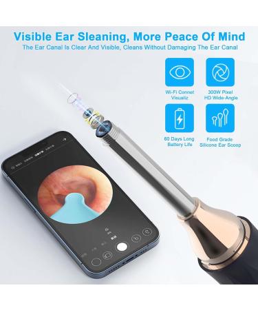 1080p WiFi Ear Wax Removal Otoscope - Waterproof Endoscope with LED Light for iPhone iPad & Android - Buy Online on GoSupps.com