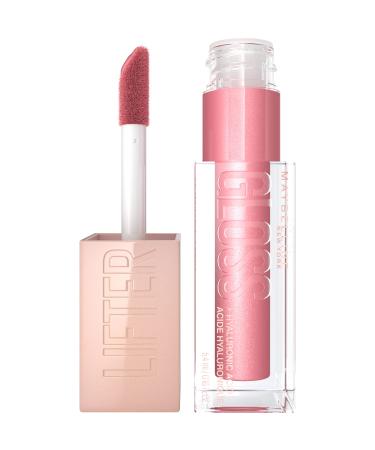 Maybelline Lifter Gloss  Hydrating Lip Gloss with Hyaluronic Acid  High Shine for Plumper Looking Lips  Brass  Pink Neutral  0.18 Ounce