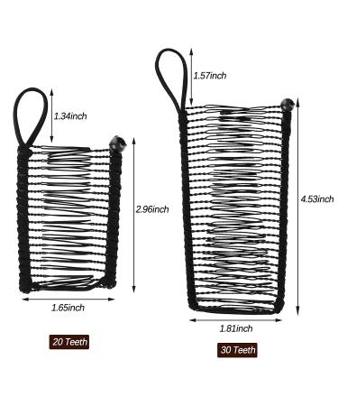 4-Piece Banana Hair Clips Set for Natural Curly Thick Hair - Khaki Black - Buy Online on GoSupps.com