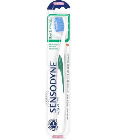 Sensodyne Extra Soft Toothbrush - Care & Precision (2 Pack) - Assorted Colors for Sensitive Teeth - Buy Online on GoSupps.com