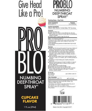 Buy Problo Deep Throat Spray Cupcake 1oz - Enhance Your Experience | International Shipping Available - Buy Online on GoSupps.com