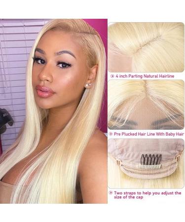 Bele Blonde 613ST 24-inch Lace Front Human Hair Wig 180% Density - Brazilian Virgin Hair, Pre Plucked with Baby Hair | HD Transparent Lace Frontal | Guless Wigs - Buy Online on GoSupps.com