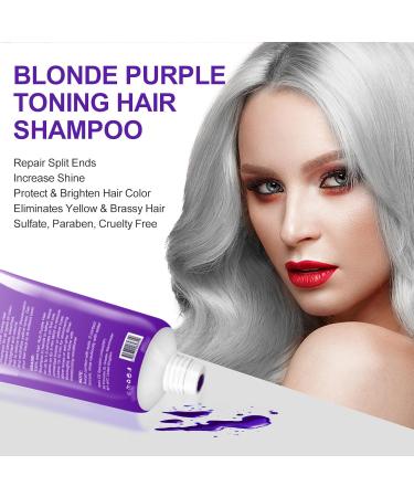  GNAUMORE Purple Toning Shampoo Anti-Yellowing Shampoo for Blonde Hair Anti-Yellowing Shampoo for Bleached Hair Professional Anti-Yellowing Hair Shampoo Hair Growth Serum - Buy Online on GoSupps.com