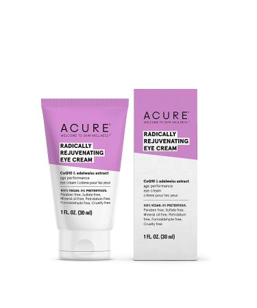 ACURE Radically Rejuvenating Eye Cream | 100% Vegan | Anti-Aging Support with Chlorella & Edelweiss Extract | Hydrating & Fine Line Minimizing Formula | Ivory 1 Fl Oz - Buy Online on GoSupps.com