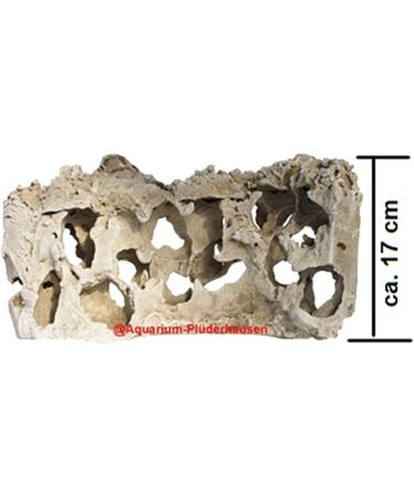 Hole Rock Aquarium Decoration - Lake Malawi S-Shape 39x13x17 cm Beige | International Shipping Available - Buy Online on GoSupps.com