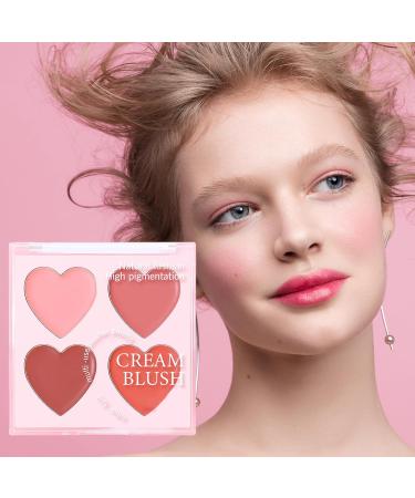 Cream Blush Palette Face Matte Contour Blush Makeup Palette Waterproof Makeup Cosmetics for Gigs Dates Events Weddings and Holiday Use - Buy Online on GoSupps.com