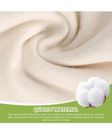 Organic Cotton Flannel for Castor Oil - 4PCs 16x7in Reusable Soft Absorbing Fabric for Belly Liver & Joint Therapy - Buy Online on GoSupps.com