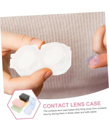 JECOMPRIS Contact Lens Container Case with Mirror - 30 Sentences Organizer Travel-Friendly 5 Color Options - Small Storage Bags for Glasses - 6.2x4.4x2.2cm - Buy Online on GoSupps.com