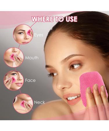 Washable Slaughtering Pads - 2-Piece Set for Facial Cleaning & Skin Care | Slimming Reusable with Handle (11.5 x 7.5 cm 2 Colors) - Buy Online on GoSupps.com