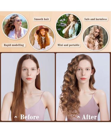 Hair Crimper Iron 0.6 Inch - Tourmaline Ceramic Fast Heat Adjustable Temp Dual Voltage | Perfect for All Hair Types - Buy Online on GoSupps.com