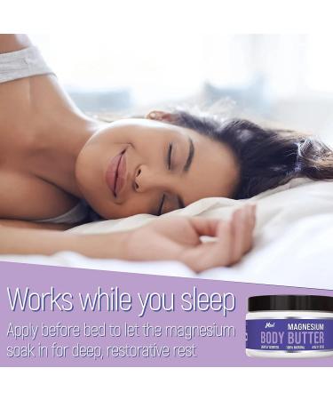 Pure Magnesium Body Butter for Women with Mango Shea Grapeseed Ultra Moisturizing & Muscle Relaxing Cream for All Skin 100% Natural Lightly Scented 4 oz - Buy Online on GoSupps.com