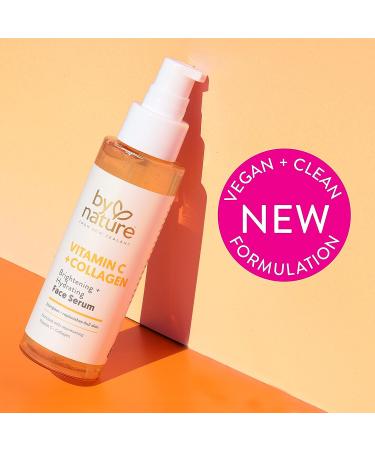 By Nature Vitamin C + Collagen Face Serum - Brightening & Plumping Formula with Turmeric - 3fl. oz - Buy Online on GoSupps.com