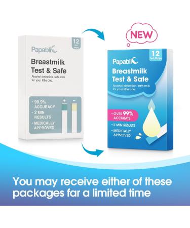  12-Count Papablic Test & Safe Breastmilk Alcohol Test Strips 2-min Quick and Precise Detection for Alcohol in breastmilk - Buy Online on GoSupps.com