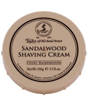 Taylor of Old Bond Street Sandalwood Shaving Cream Bowl - 5.3 oz - Buy Online on GoSupps.com