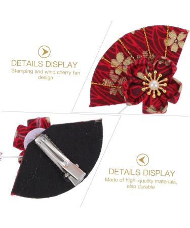 minkissy 2 Pairs Hairpin Hair Ornaments for Women Chinese Hair Clip Kimono Hair Tassel Hair Ornament Japanese Hair Pin Japanese-style Barrette Miss Geisha Zinc Alloy Cherry Blossoms - Buy Online on GoSupps.com