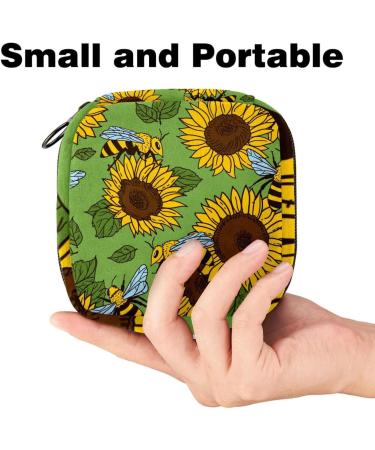 Buy Muooum Retro American Flag Menstrual Polster Bag with Zipper - Stylish Tampon Collect Bag for Women & Girls - Buy Online on GoSupps.com