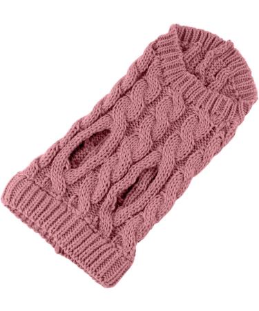 FAMKIT Pet Dog Turtleneck Knitting Sweater Coat - Warm Pullover for Small/Medium Dogs, Light Pink XL - Buy Online on GoSupps.com