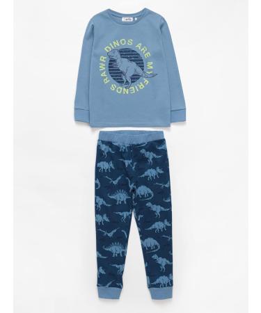 Artie Baby Boys Footless Pyjamas Set - 100% Cotton Nightwear for Kids 3-4 Years Blue - Buy Online on GoSupps.com