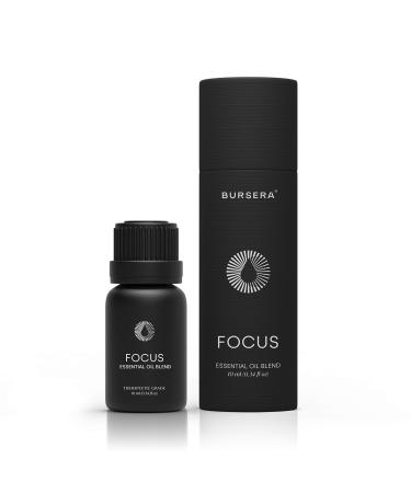 Bursera Focus Peppermint Lemon Lavender Bergamot 10ml Therapeutic Grade Aromatherapy Diffuser Oil Blend Focus 0.34 Fl Oz (Pack of 1)